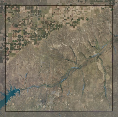 Hutchinson County TX USGS imagery and topo map