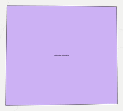 Irion County TX school district boundaries map