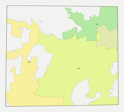 Irion County TX ZIP code boundaries map