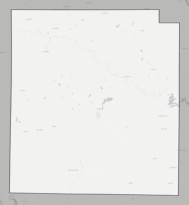 Jack County TX county basemap context