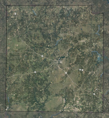 Jack County TX USGS imagery and topo map