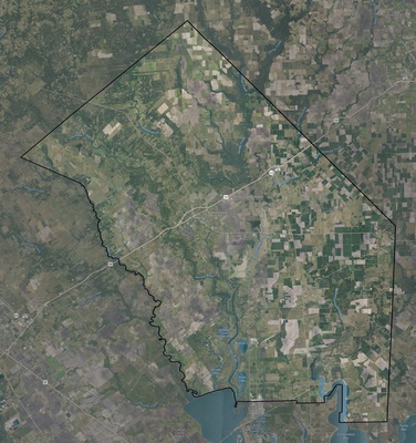 Jackson County TX USGS imagery and topo map