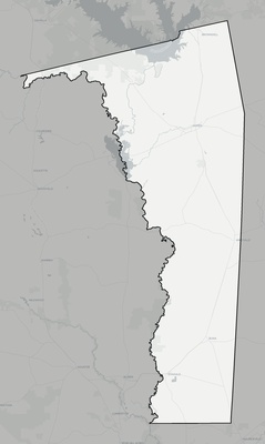 Jasper County TX county basemap context