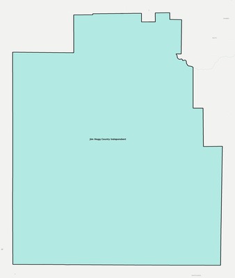 Jim Hogg County TX school district boundaries map