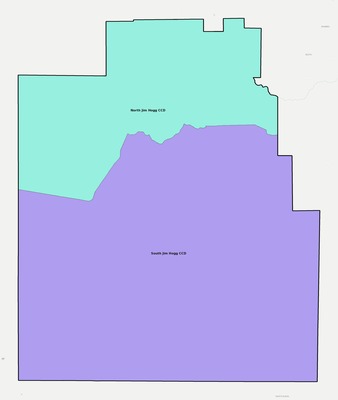 Jim Hogg County TX townships and subdivisions map