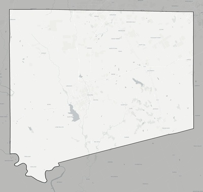 Johnson County TX county basemap context
