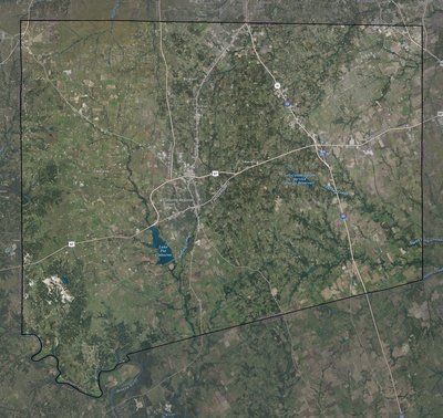 Johnson County TX USGS imagery and topo map