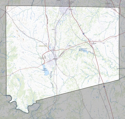 Johnson County TX USGS topo map