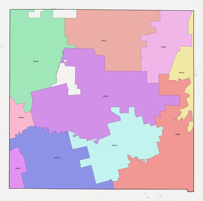 Jones County TX ZIP code boundaries map