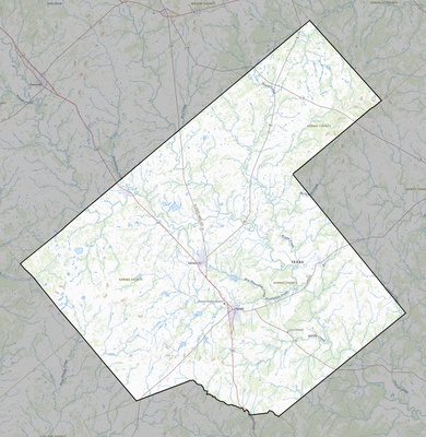 Karnes County TX USGS topo map