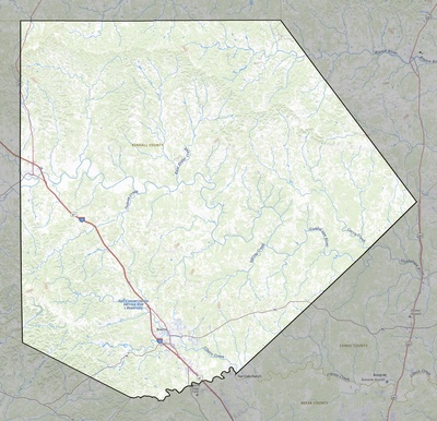 Kendall County TX USGS topo map