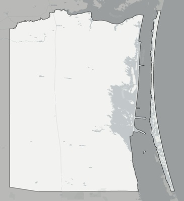 Kenedy County TX county basemap context