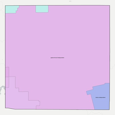 Kent County TX school district boundaries map