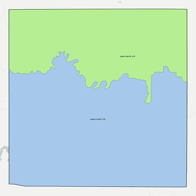 Kent County TX townships and subdivisions map