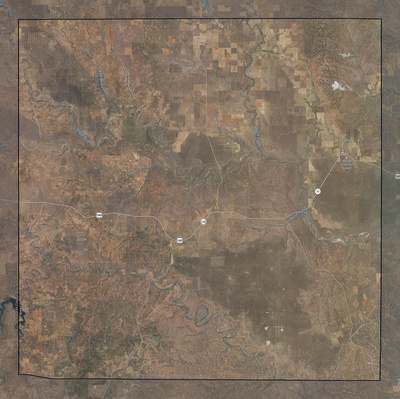 Kent County TX USGS imagery and topo map
