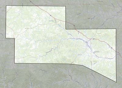 Kerr County TX USGS topo map