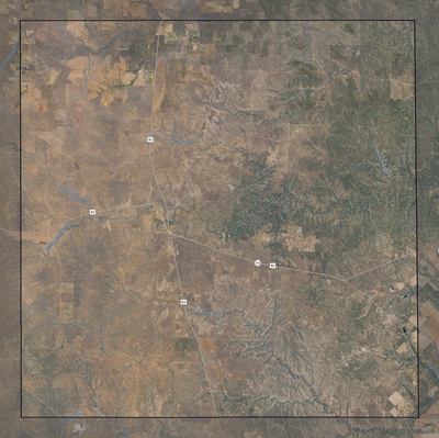 King County TX USGS imagery and topo map