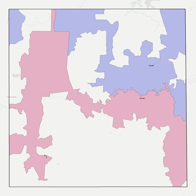 King County TX ZIP code boundaries map