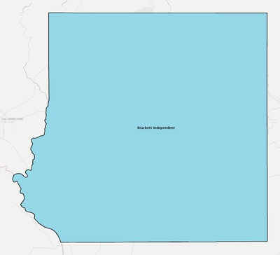 Kinney County TX school district boundaries map