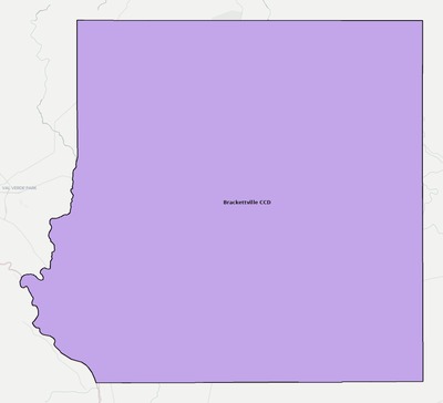 Kinney County TX townships and subdivisions map