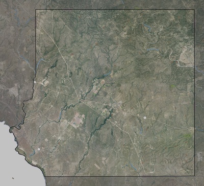 Kinney County TX USGS imagery and topo map