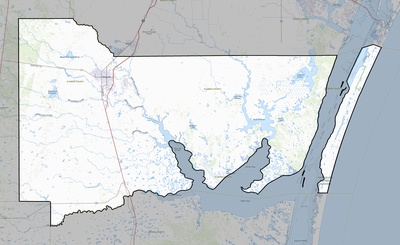 Kleberg County TX USGS topo map