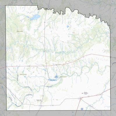 Knox County TX USGS topo map