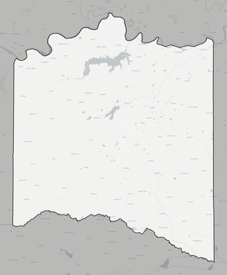 Lamar County TX county basemap context