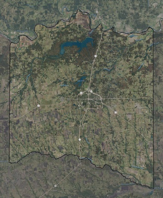 Lamar County TX USGS imagery and topo map