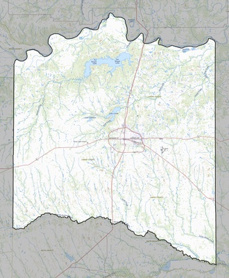 Lamar County TX USGS topo map