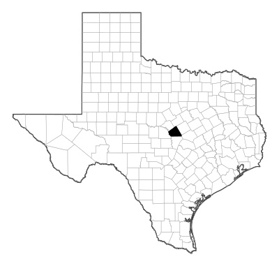 Lampasas County in Texas
