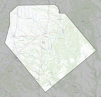 Lavaca County TX USGS topo map