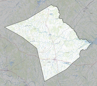 Lee County TX USGS topo map