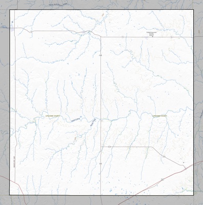 Lipscomb County TX USGS topo map