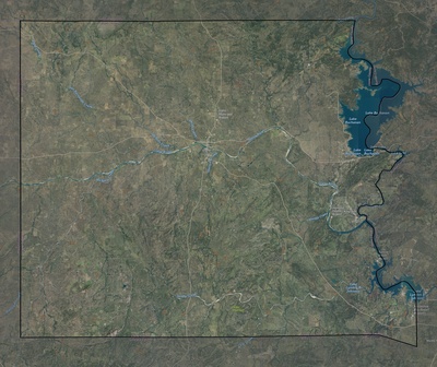 Llano County TX USGS imagery and topo map
