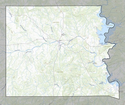 Llano County TX USGS topo map