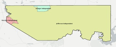 Marion County TX school district boundaries map