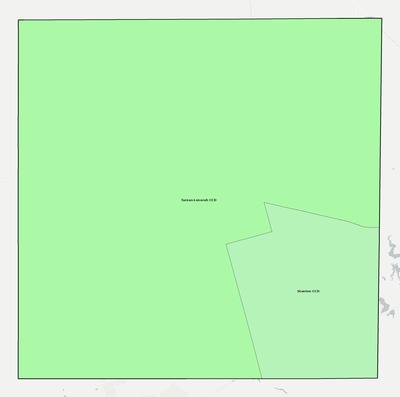 Martin County TX townships and subdivisions map