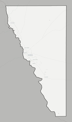 Maverick County TX county basemap context