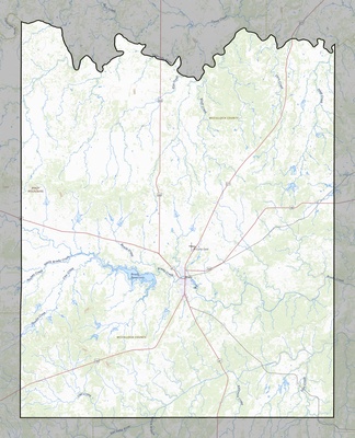 McCulloch County TX USGS topo map