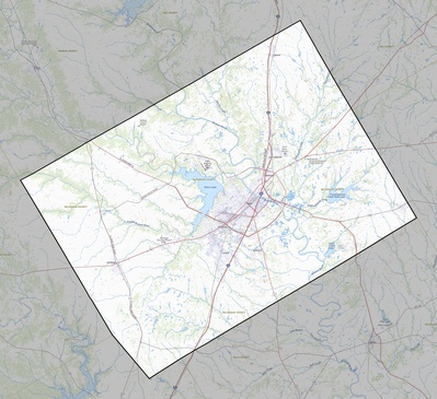 McLennan County TX USGS topo map