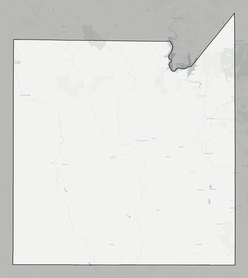 Medina County TX county basemap context