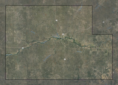 Menard County TX USGS imagery and topo map