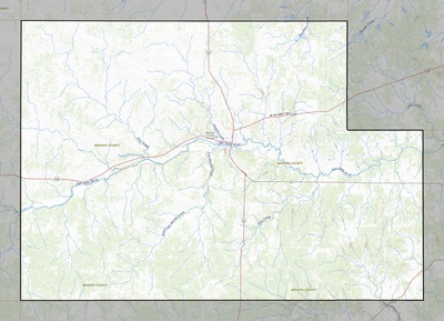 Menard County TX USGS topo map