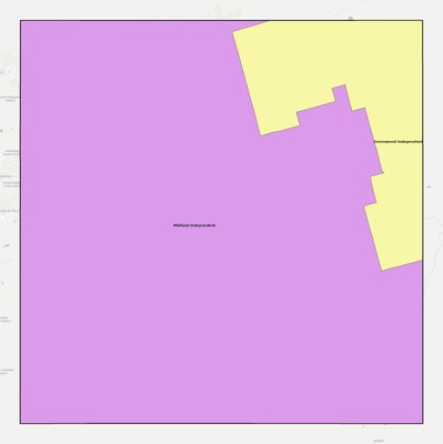 Midland County TX school district boundaries map