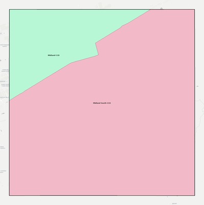 Midland County TX townships and subdivisions map