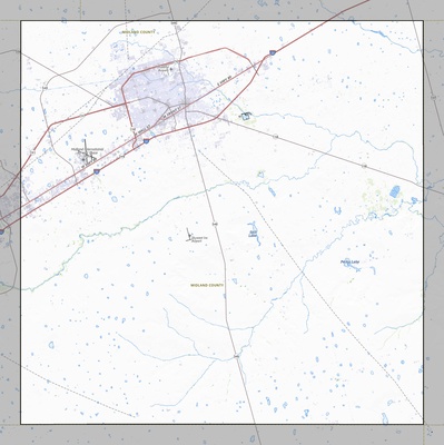 Midland County TX USGS topo map