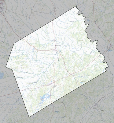 Milam County TX USGS topo map