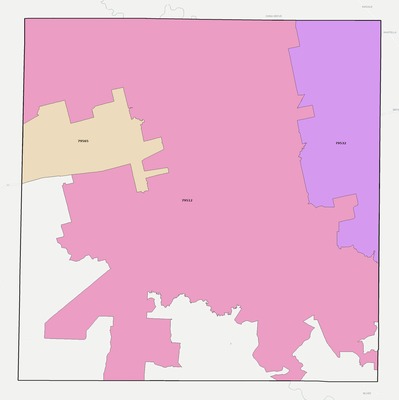 Mitchell County TX ZIP code boundaries map