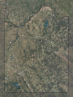 Montague County TX USGS imagery and topo map